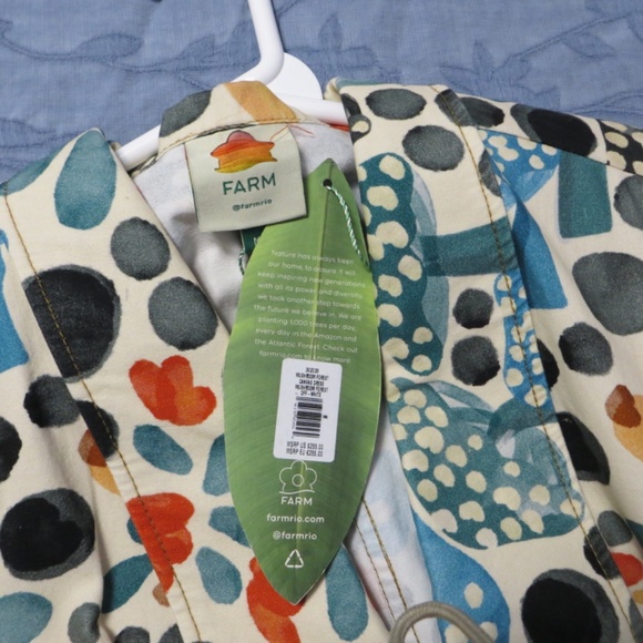 FARM Rio Cream Maxi Dress with Red, Blue & Black Floral Print - Picture 11 of 14